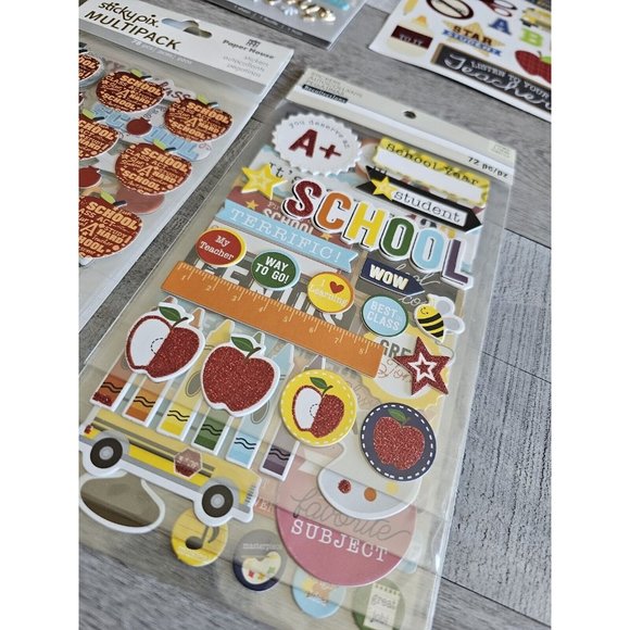 Sticker Lot SCHOOL Kids PreK Elementary Scrapbooking 3D Stickers Jolees RARE #65 - Picture 10 of 12